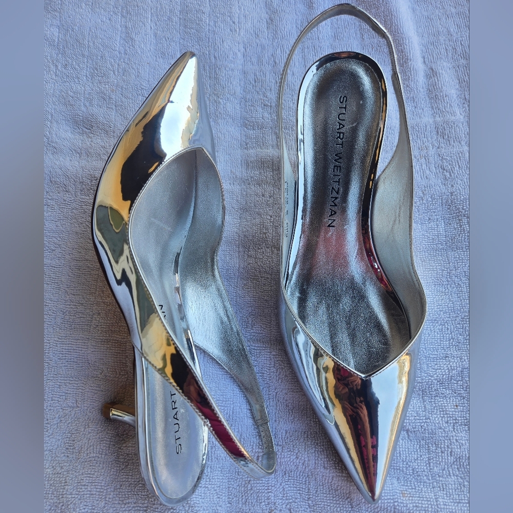 Stuart Weitzman Silver Women's Shoes New Without‎ Tag